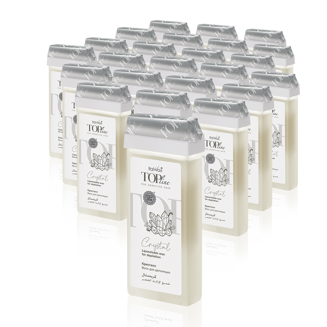 ITALWAX - Crystal Top Line Wax Cartridge, 24 x 100ml